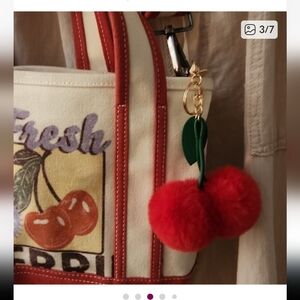 Bdg Canvas Cherry Tote With Adjustable Removable Strap.